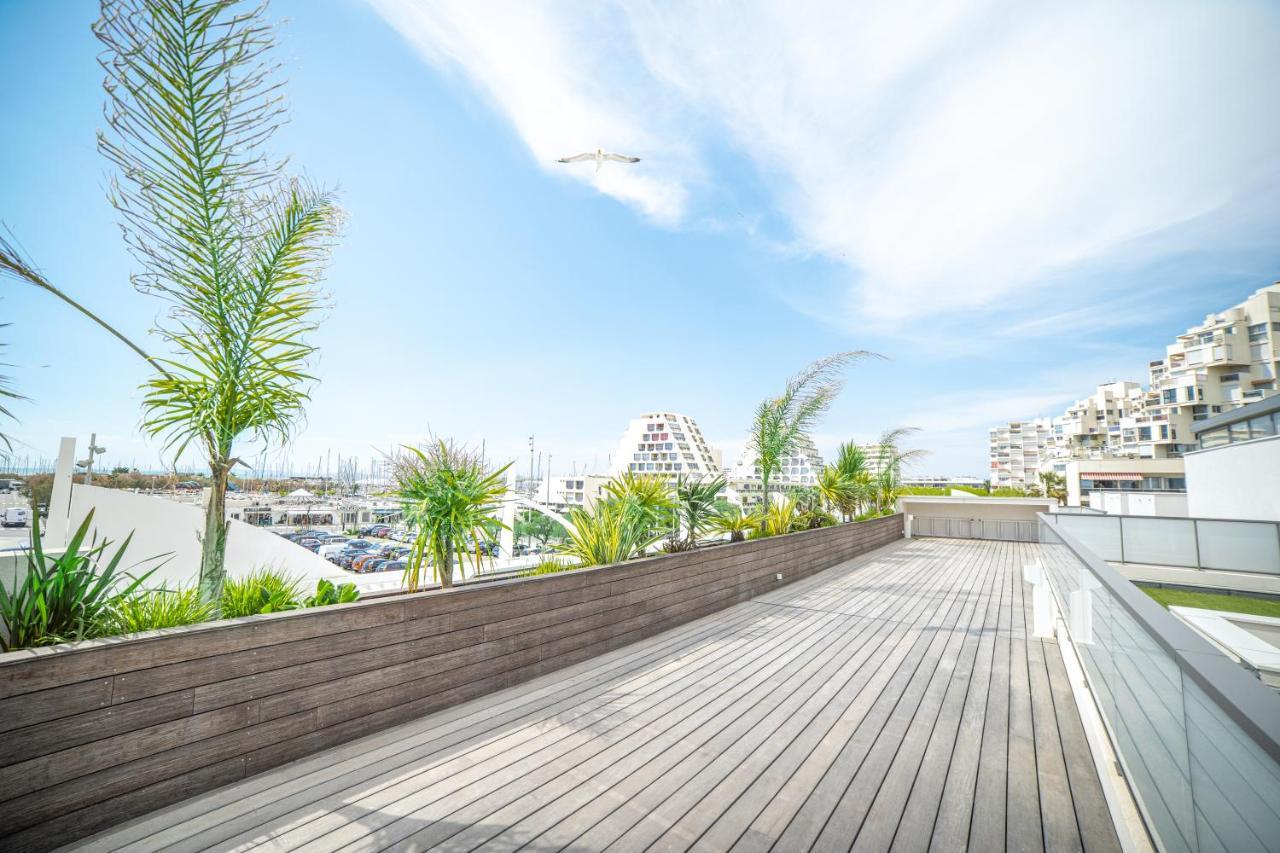 Le Majestic Residence Le Mind Vue Mer Exceptionnelle Grande Terrasse Privee Piscine Partagee Sur Le Toit Hyper Centre La Grande Motte Exteriör bild